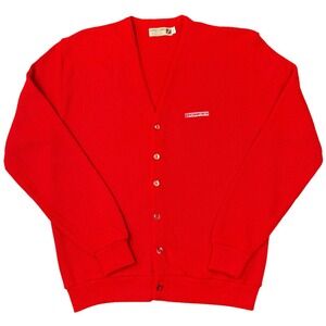 Vintage Kenworth Logo 7 Red Cardigan Sweater Large Trucker
Made in USA‎